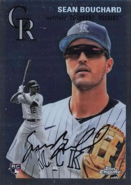 2023 Topps Chrome Platinum Anniversary #86 Sean Bouchard EX Excellent RC Rookie Colorado Rockies Baseball Card