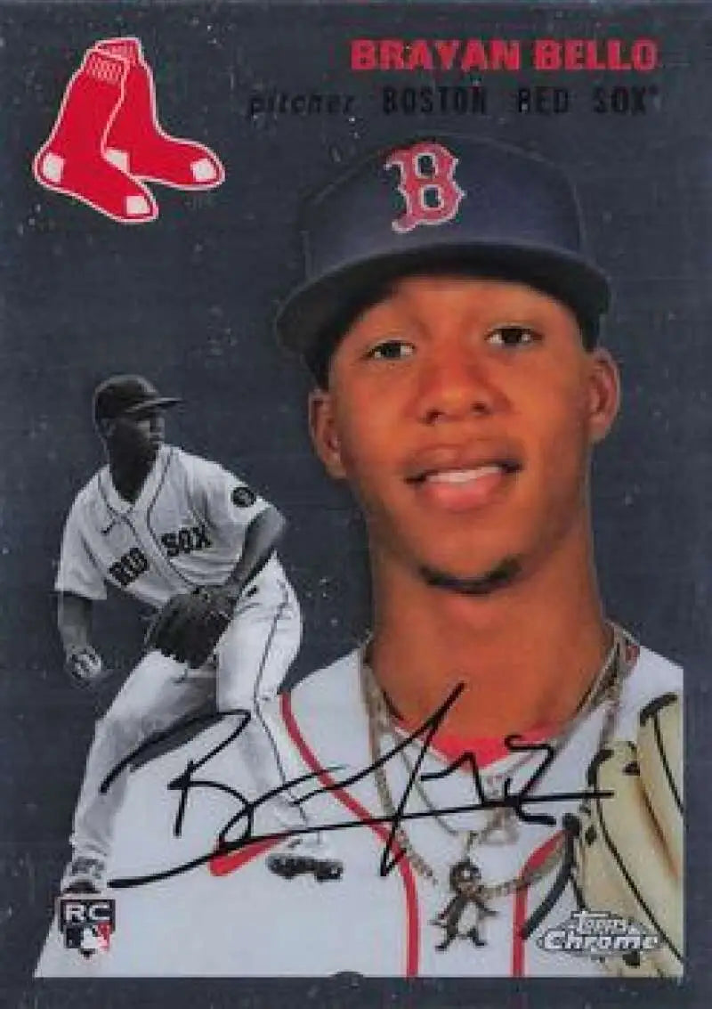 2023 Topps Chrome Platinum Anniversary #98 Brayan Bello EX Excellent RC Rookie Boston Red Sox Baseball Card - Baseball