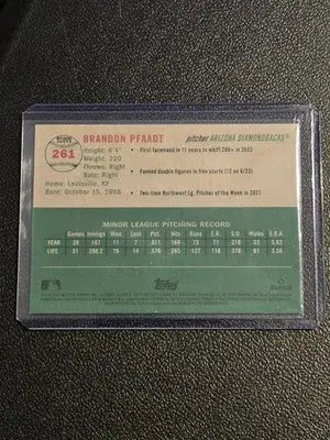 2023 Topps Chrome Platinum Anniversary Brandon Pfaadt Blue Mini-Diamond #/199 - Baseball Card Single