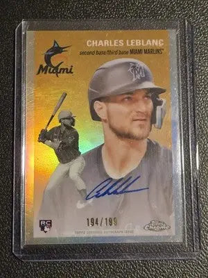 2023 Topps Chrome Platinum Anniversary Charles Leblanc Autographs #/199 - Baseball Card Single
