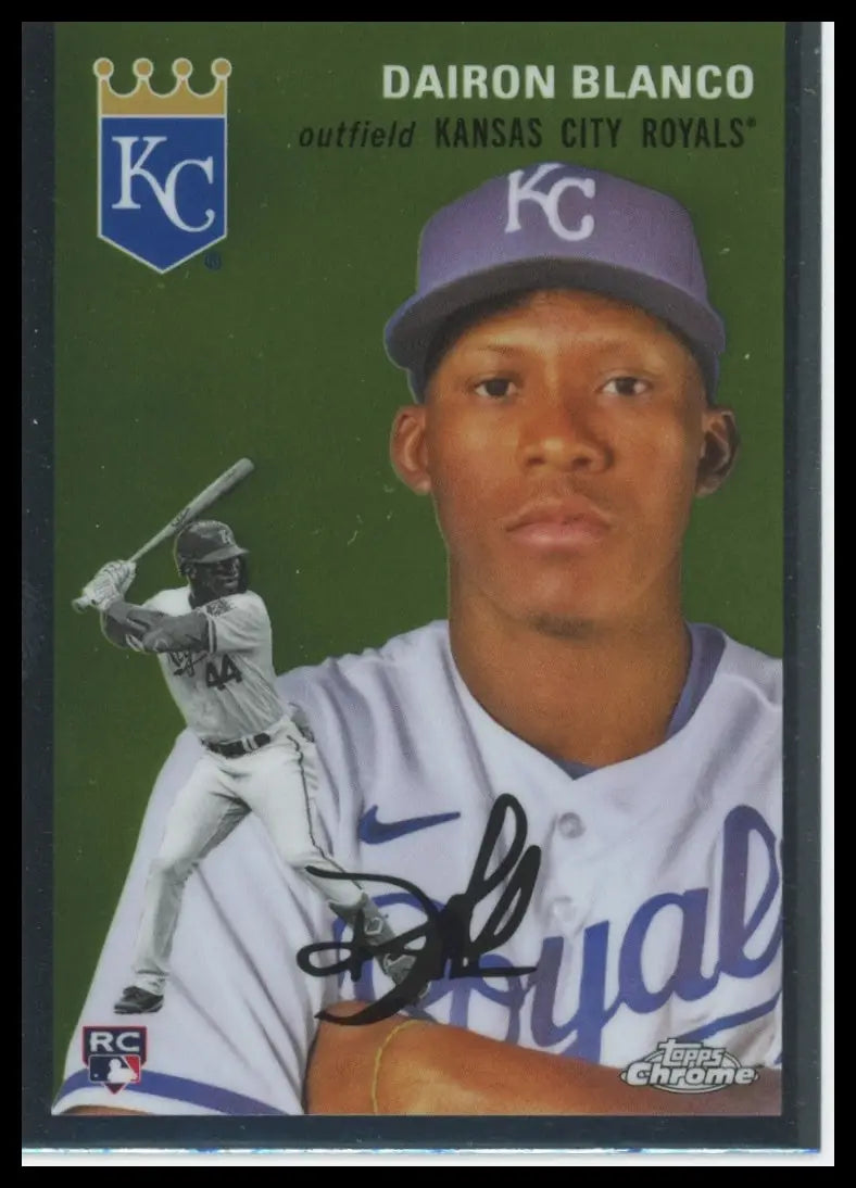 2023 Topps Chrome Platinum Anniversary Dairon Blanco RC 59 Kansas City Royals NM - Baseball Card Single