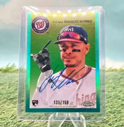 Autographed Joey Meneses baseball card from 2023 Topps Chrome Platinum Anniversary