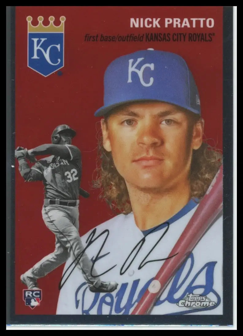 2023 Topps Chrome Platinum Anniversary Nick Pratto RC 54 Kansas City Royals NM - Baseball Card Single