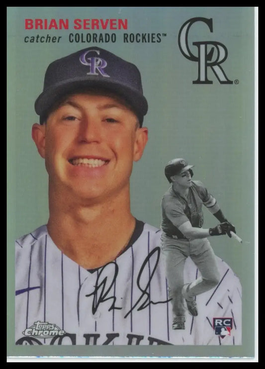 2023 Topps Chrome Platinum Anniversary - Refractors Brian Serven 16 Rockies NM - Baseball Card Single