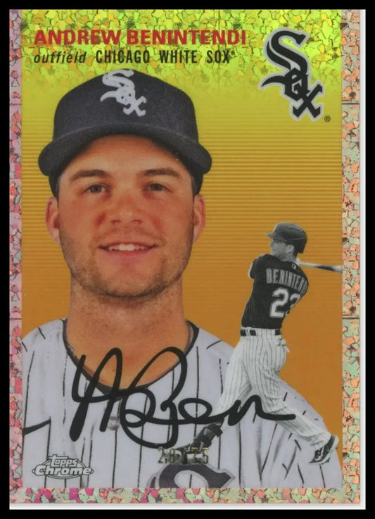 2023 Topps Chrome Platinum Anniversary - Rose Gold Andrew Benintendi 241 /75 NM - Baseball Card Single