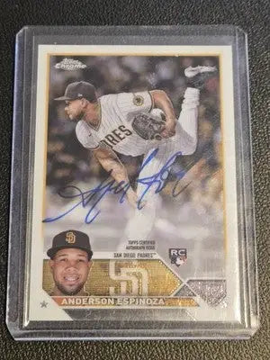 2023 Topps Chrome #RA-AE Anderson Espinoza Rookie Autographs - Baseball Card Single
