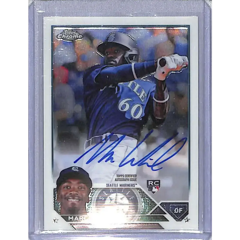 2023 Topps Chrome #RA-MWI Marcus Wilson Rookie Autographs NM-MT Baseball Card - Baseball Card Single