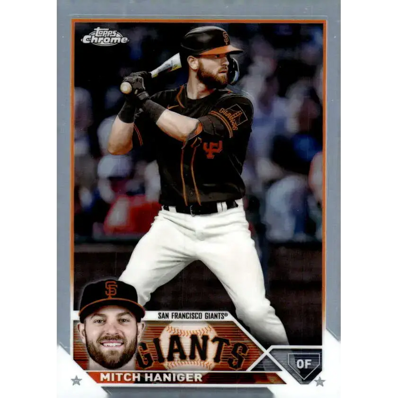 2023 Topps Chrome Refractor #122 Mitch Haniger NM-MT San Francisco Giants Baseball Card - Baseball Card Single