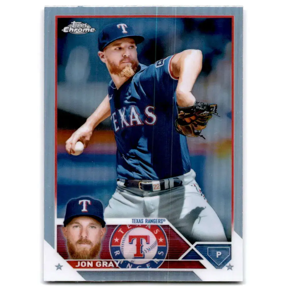 2023 Topps Chrome Refractor #127 Jon Gray NM-MT Texas Rangers Baseball Card - Baseball Card Single