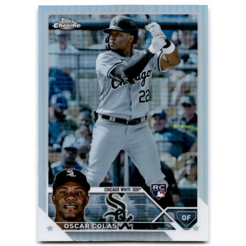 2023 Topps Chrome Refractor #145 Oscar Colas NM-MT RC Rookie Chicago White Sox Baseball Card - Baseball Card Single