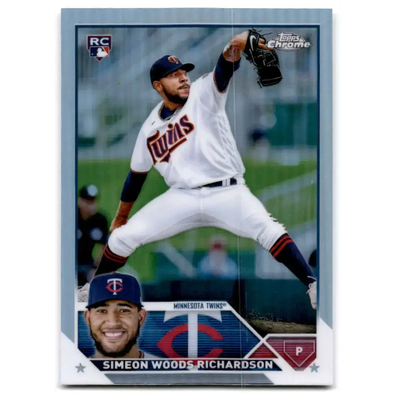 2023 Topps Chrome Refractor #173 Simeon Woods Richardson NM-MT RC Rookie Minnesota Twins Baseball Card - Baseball Card