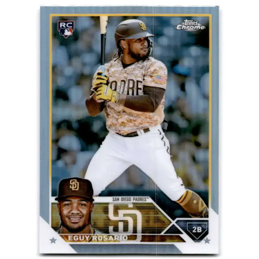 2023 Topps Chrome Refractor #184 Eguy Rosario NM-MT RC Rookie San Diego Padres Baseball Card - Baseball Card Single