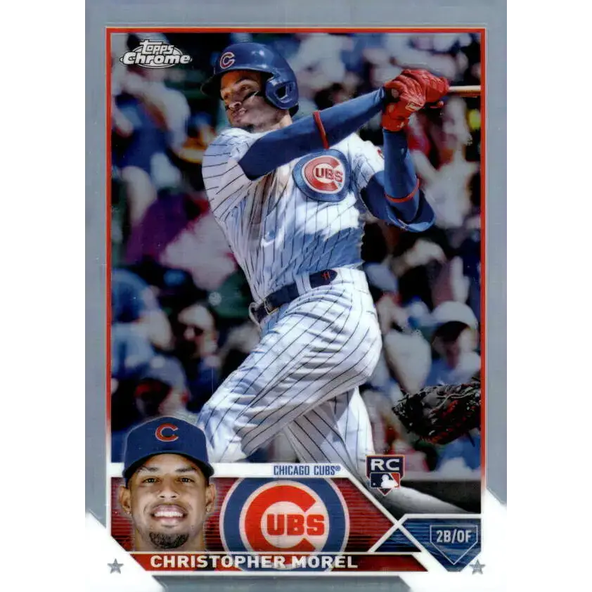 2023 Topps Chrome Refractor #198 Christopher Morel NM-MT RC Rookie Chicago Cubs Baseball Card - Baseball Card Single