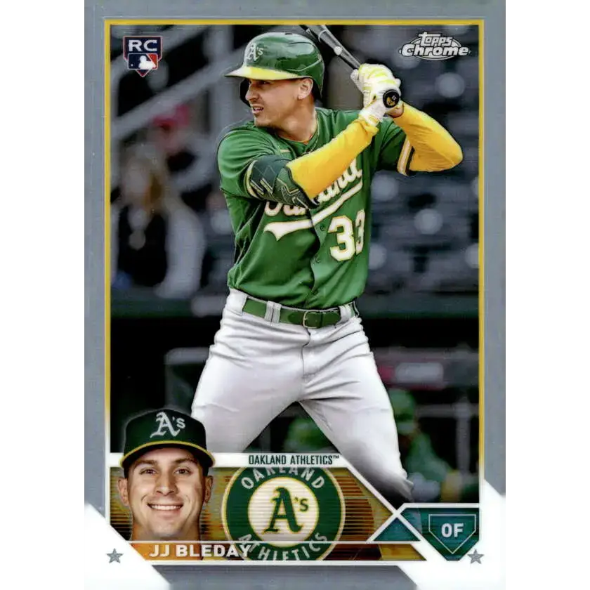 2023 Topps Chrome Refractor #29 JJ Bleday NM-MT RC Rookie Oakland Athletics Baseball Card - Baseball Card Single