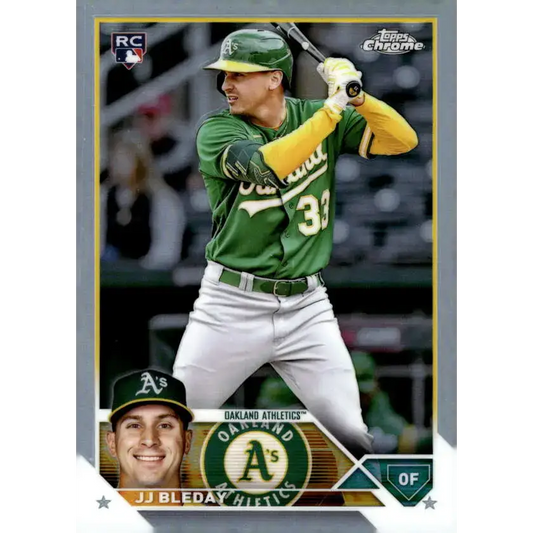 2023 Topps Chrome Refractor #29 JJ Bleday NM-MT RC Rookie Oakland Athletics Baseball Card - Baseball Card Single
