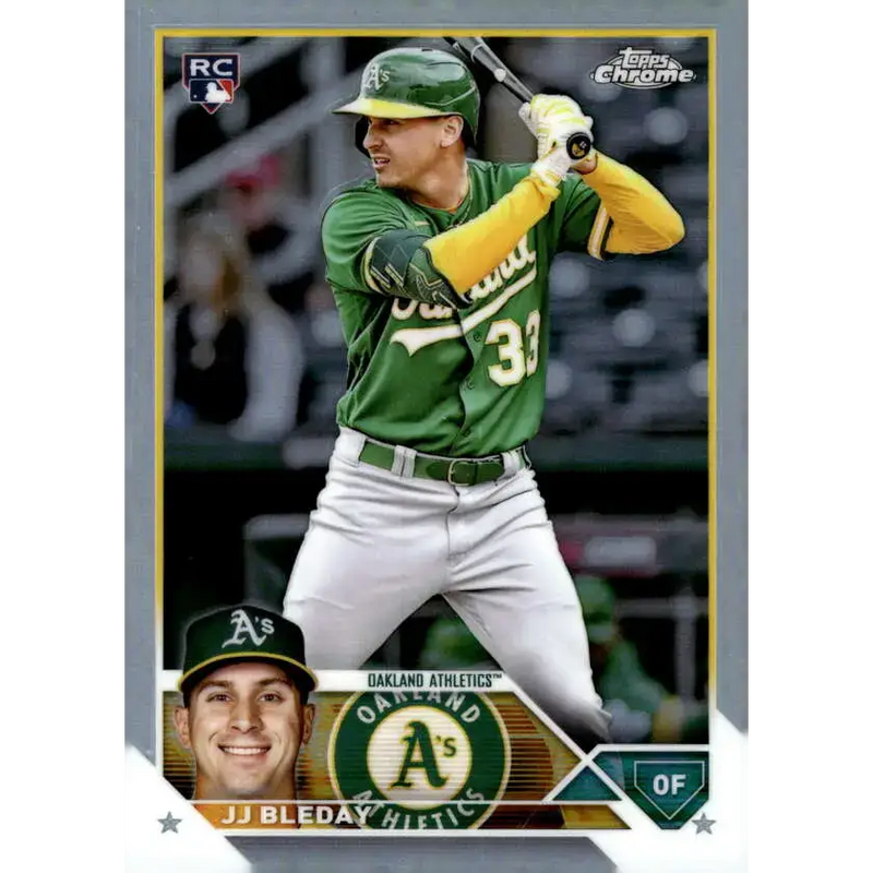 2023 Topps Chrome Refractor #29 JJ Bleday NM-MT RC Rookie Oakland Athletics Baseball Card - Baseball Card Single