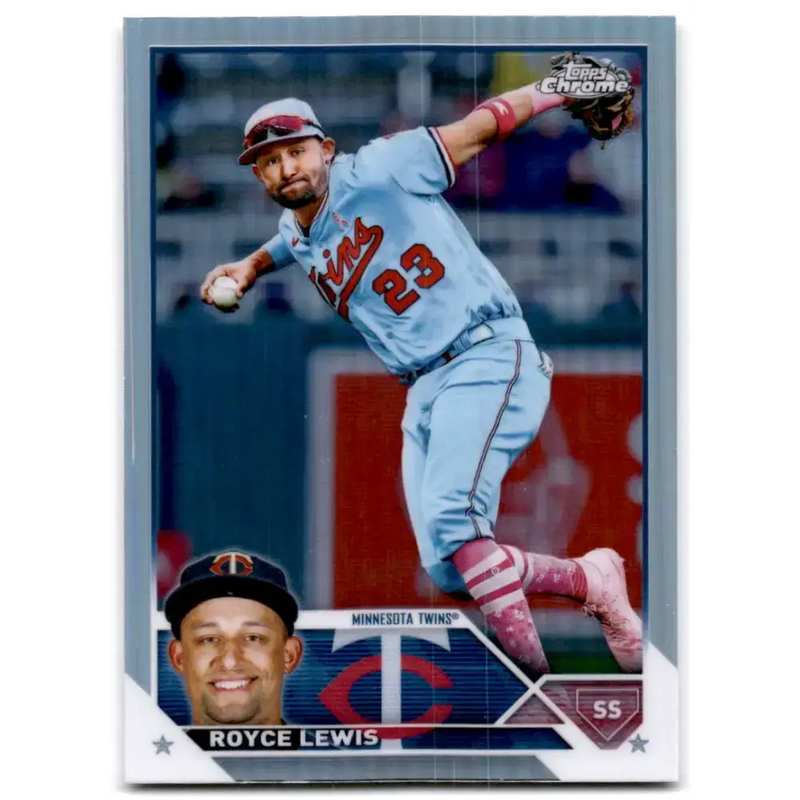 2023 Topps Chrome Refractor #51 Royce Lewis NM-MT Minnesota Twins Baseball Card - Baseball Card Single