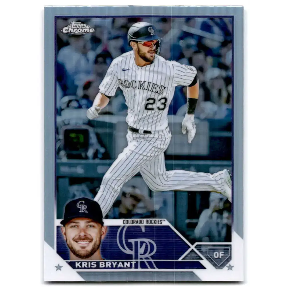 2023 Topps Chrome Refractor #80 Kris Bryant NM-MT Colorado Rockies Baseball Card - Baseball Card Single