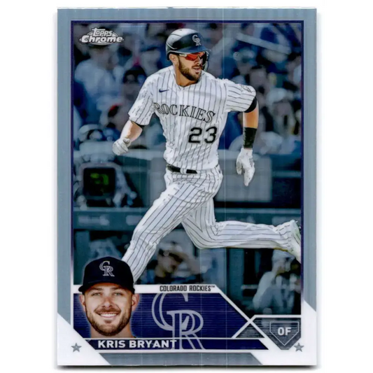 2023 Topps Chrome Refractor #80 Kris Bryant NM-MT Colorado Rockies Baseball Card - Baseball Card Single
