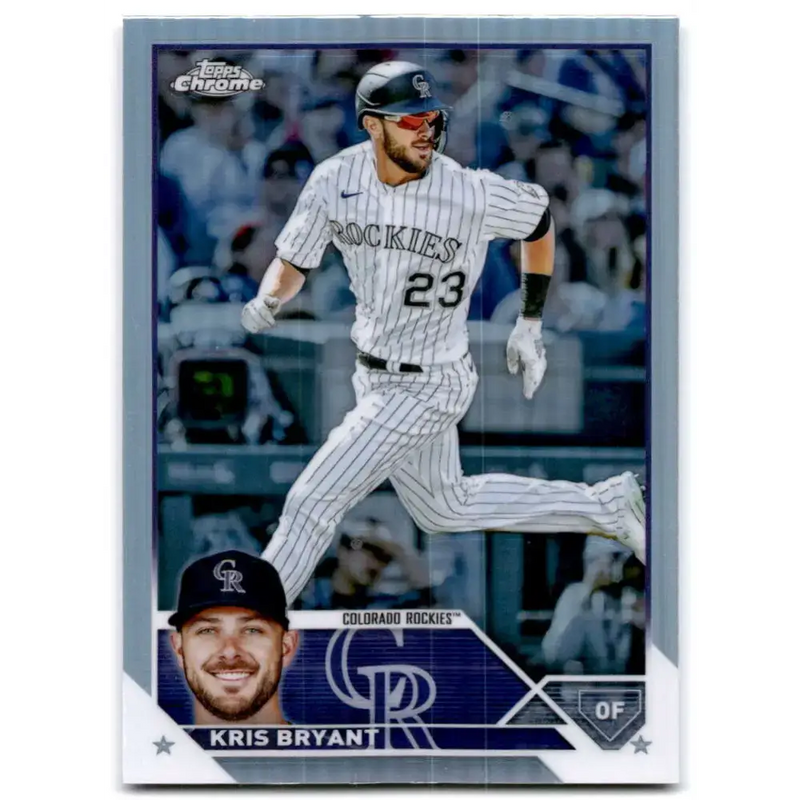 2023 Topps Chrome Refractor #80 Kris Bryant NM-MT Colorado Rockies Baseball Card - Baseball Card Single