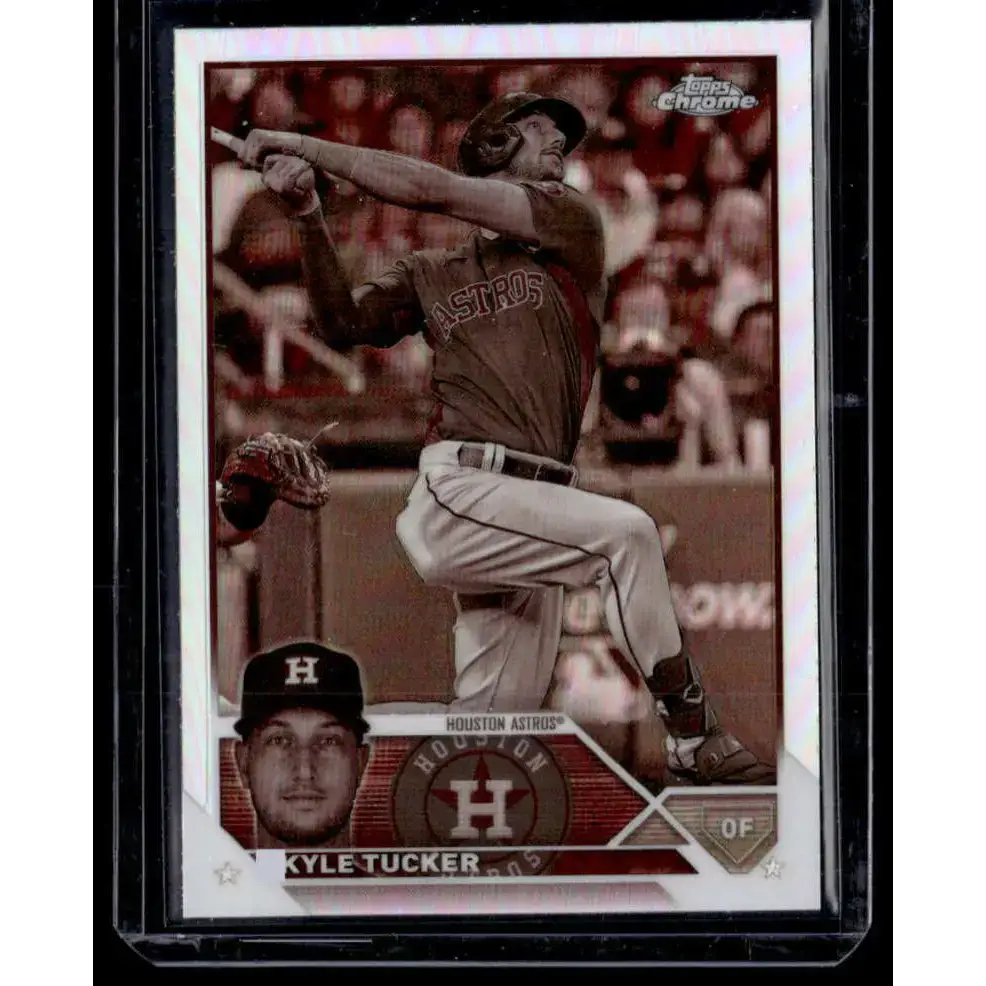2023 Topps Chrome Refractor Negative #6 Kyle Tucker NM-MT Houston Astros Baseball Card - Baseball Card Single