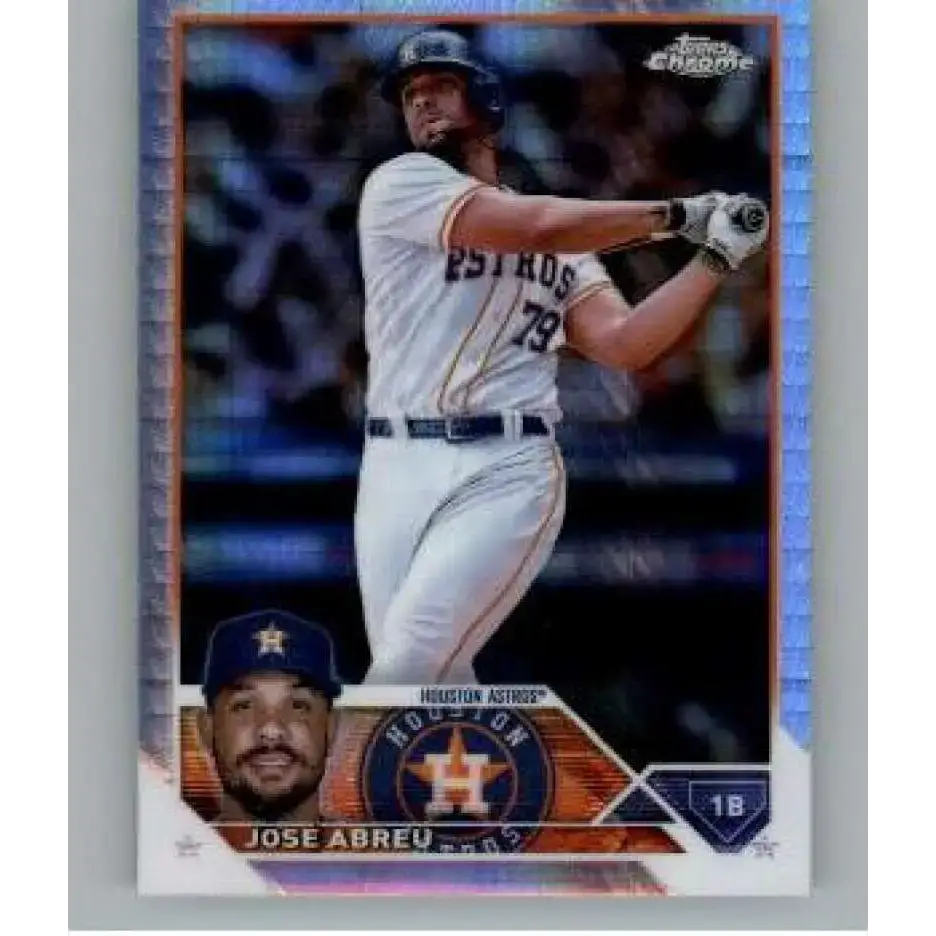 2023 Topps Chrome Refractor Prism #41 Jose Abreu NM-MT Houston Astros Baseball Card - Baseball Card Single