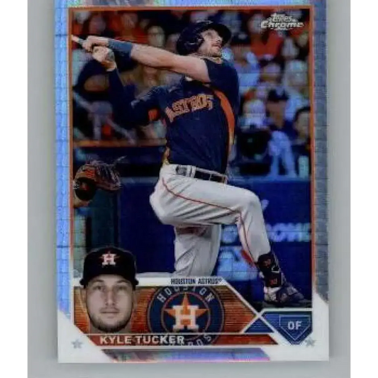2023 Topps Chrome Refractor Prism #6 Kyle Tucker NM-MT Houston Astros Baseball Card - Baseball Card Single