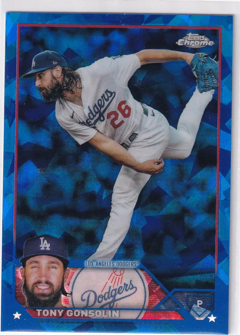 2023 TOPPS CHROME SAPPHIRE #202 TONY GONSOLIN- LOS ANGELES DODGERS - Baseball Card Single