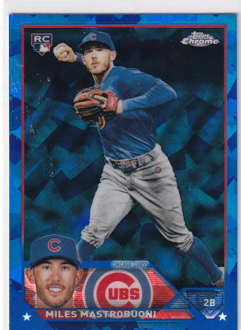 2023 TOPPS CHROME SAPPHIRE #592 MILES MASTROBUONI- CHICAGO CUBS - Baseball Card Single