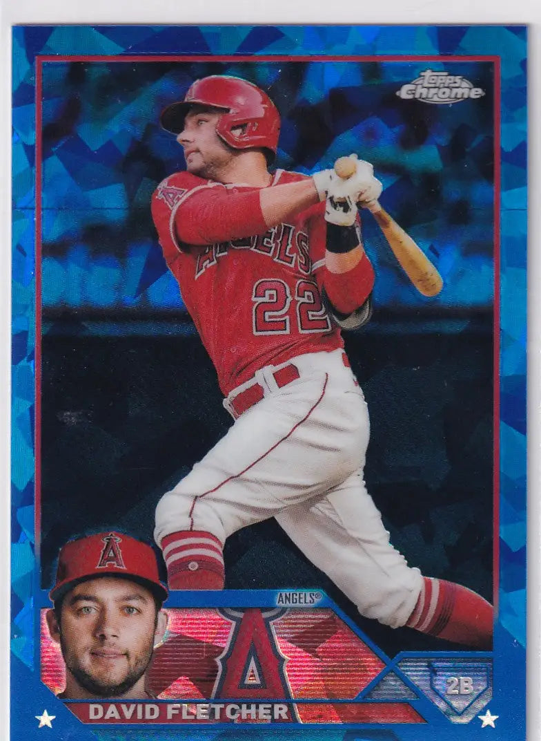 2023 TOPPS CHROME SAPPHIRE #636 DAVID FLETCHER- ANGELS - Baseball Card Single