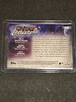 2023 Topps Chrome SC-6 Riley Greene/Bobby Witt Jr/Adley Rutschman Star Clusters - Baseball Card Single