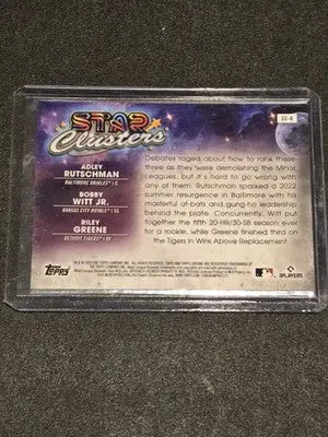 2023 Topps Chrome SC-6 Riley Greene/Bobby Witt Jr/Adley Rutschman Star Clusters - Baseball Card Single