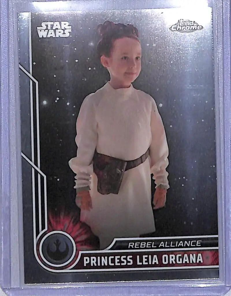 2023 Topps Chrome Star Wars #17 Vivien Lyra Blair as Princess Leia Organa NM-MT NonSport Card - Star Wars Card Single