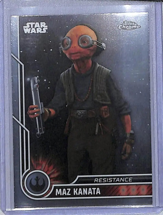 2023 Topps Chrome Star Wars #55 Lupita Nyong’o as Maz Kanata NM-MT NonSport Card - Non-Sports Card Single
