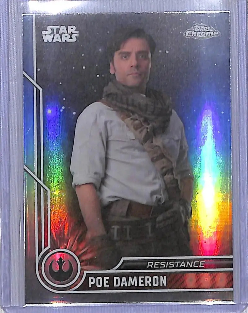 2023 Topps Chrome Star Wars #67 Poe Dameron NM-MT - Star Wars Card Single