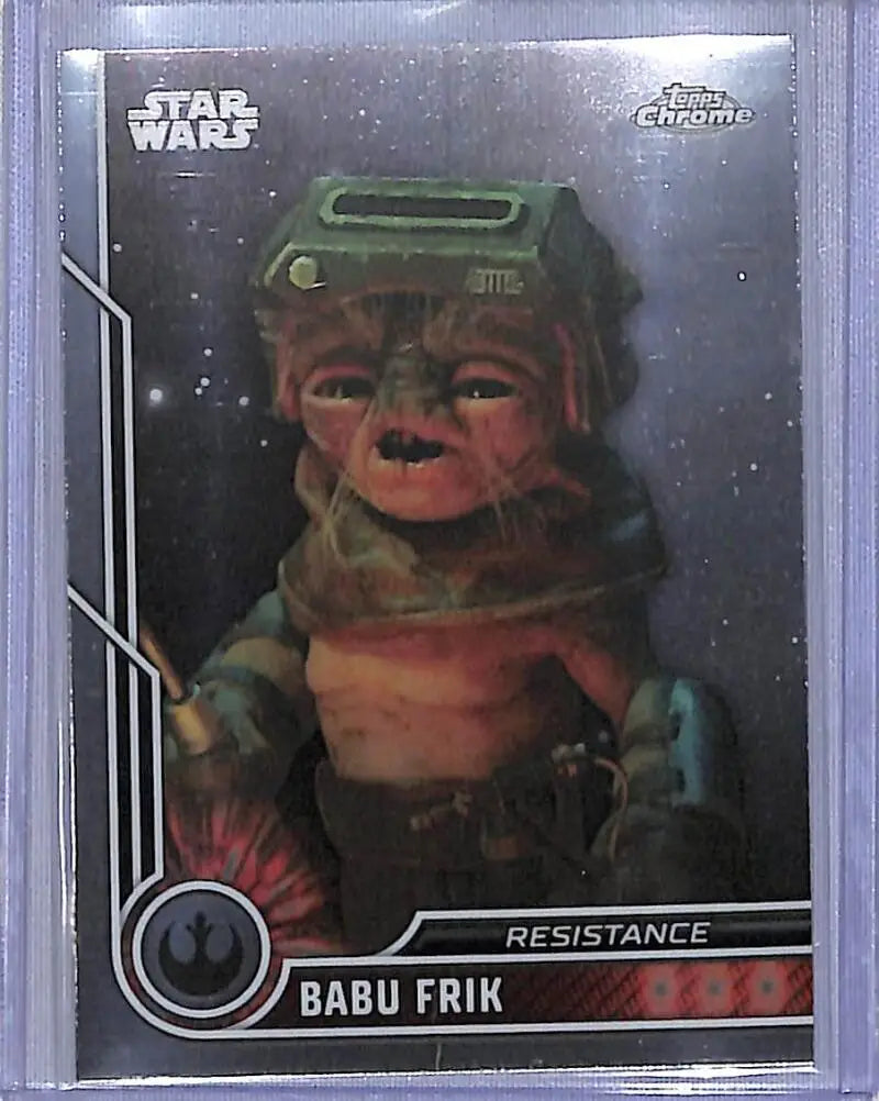 2023 Topps Chrome Star Wars #74 Shirley Henderson as Babu Frik NM-MT NonSport Card - Star Wars Card Single