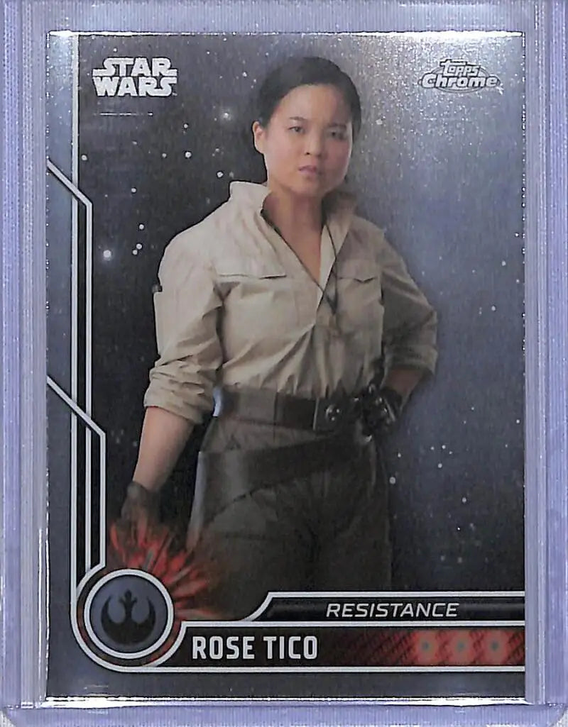 2023 Topps Chrome Star Wars #76 Kelly Marie Tran as Rose Tico NM-MT NonSport Card - Star Wars Card Single