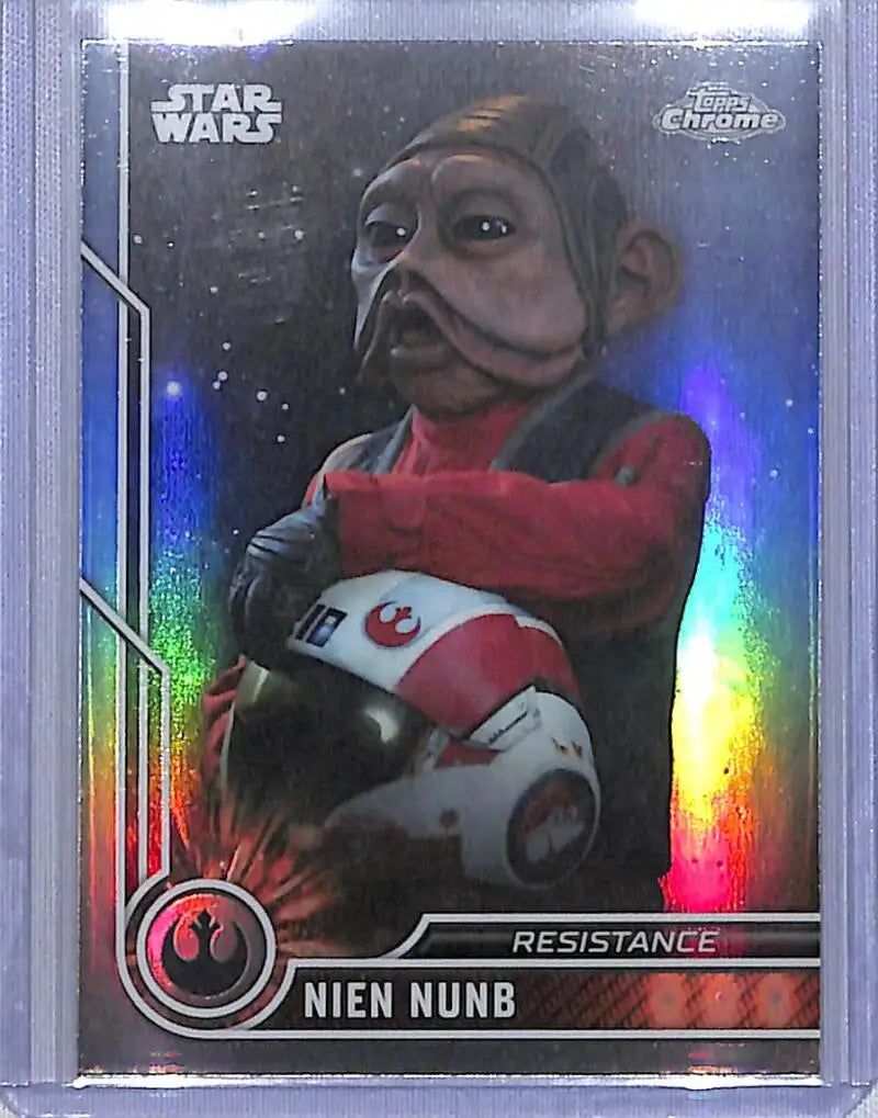 2023 Topps Chrome Star Wars #80 Nien Nunb NM-MT - Star Wars Card Single