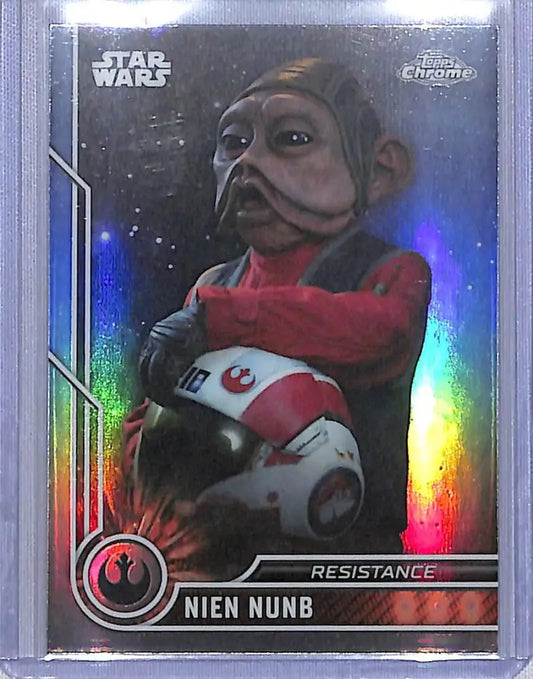 2023 Topps Chrome Star Wars #80 Nien Nunb NM-MT - Star Wars Card Single