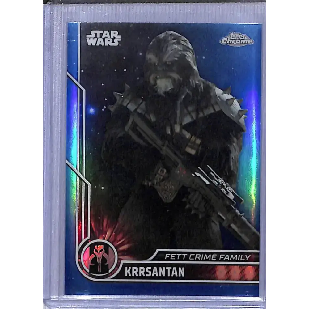 2023 Topps Chrome Star Wars Blue #88 Krrsantan NM-MT 30/150 - Star Wars Card Single
