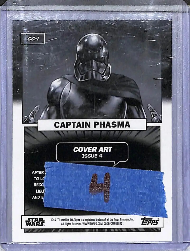 2023 Topps Chrome Star Wars Cover Art #CC-1 Captain Phasma NM-MT - Star Wars Card Single