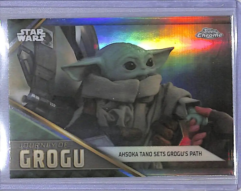 2023 Topps Chrome Star Wars Journey of Grogu #JG-12 Ahsoka Tano Sets Grogu’s Path NM-MT - Star Wars Card Single
