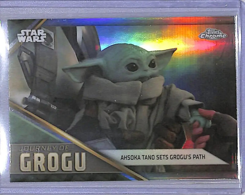 2023 Topps Chrome Star Wars Journey of Grogu #JG-12 Ahsoka Tano Sets Grogu’s Path NM-MT - Star Wars Card Single