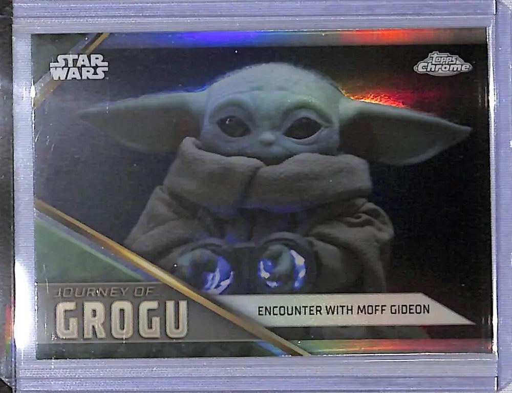 2023 Topps Chrome Star Wars Journey of Grogu #JG-15 Encounter With Moff Gideon NM-MT - Star Wars Card Single