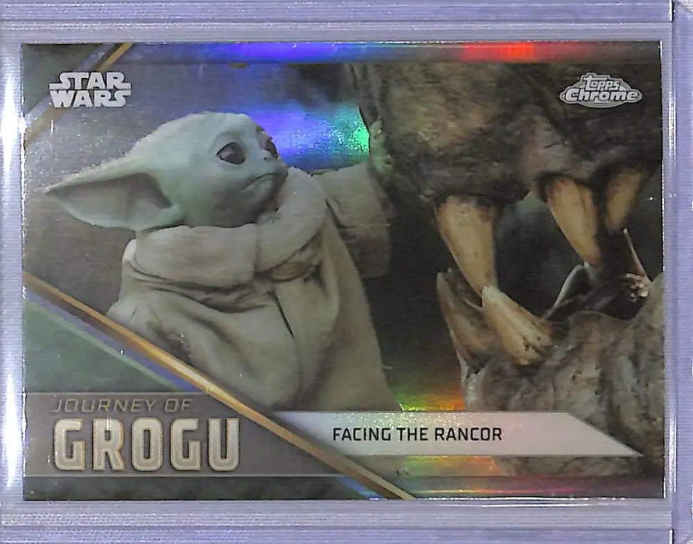 2023 Topps Chrome Star Wars Journey of Grogu #JG-19 Facing The Rancor NM-MT - Star Wars Card Single