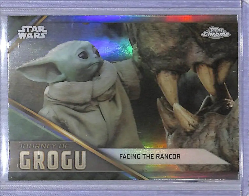 2023 Topps Chrome Star Wars Journey of Grogu #JG-19 Facing The Rancor NM-MT - Star Wars Card Single