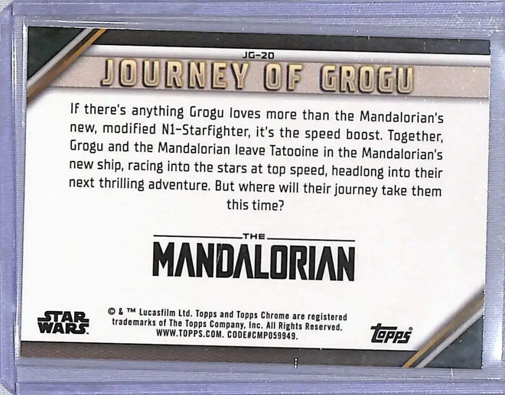2023 Topps Chrome Star Wars Journey of Grogu #JG-20 The Mandalorian’s New Ship NM-MT - Star Wars Card Single