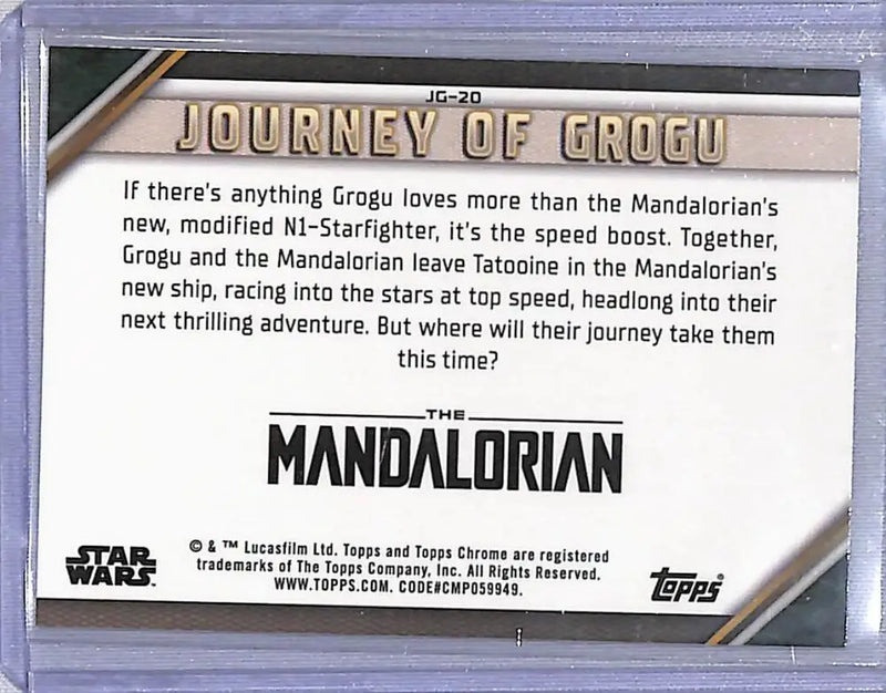 2023 Topps Chrome Star Wars Journey of Grogu #JG-20 The Mandalorian’s New Ship NM-MT - Star Wars Card Single