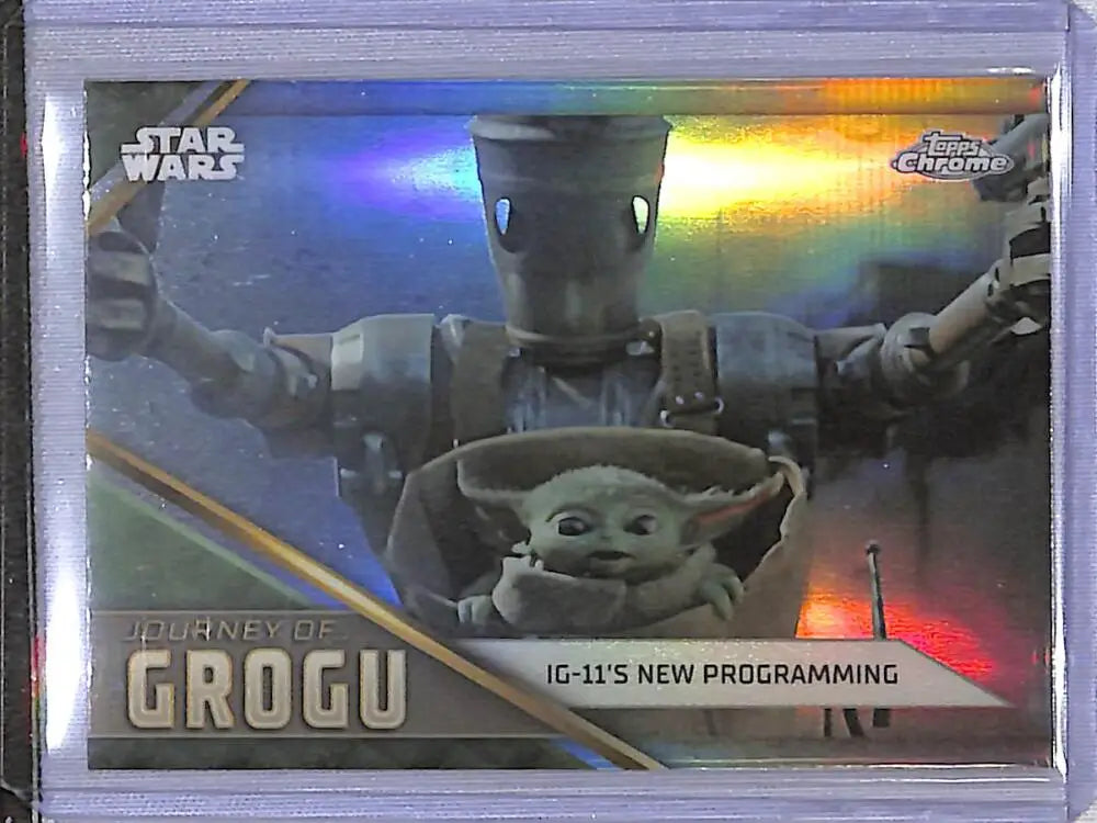 2023 Topps Chrome Star Wars Journey of Grogu #JG-7 IG-11’s New Programming NM-MT - Star Wars Card Single