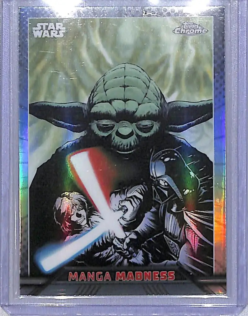 2023 Topps Chrome Star Wars Manga Madness #MM-10 Yoda NM-MT - Star Wars Card Single